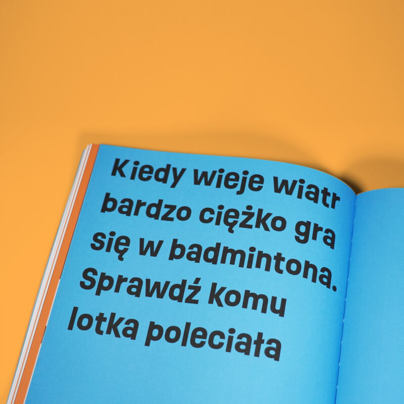 oprawa miękka szyta nićmi - przykład